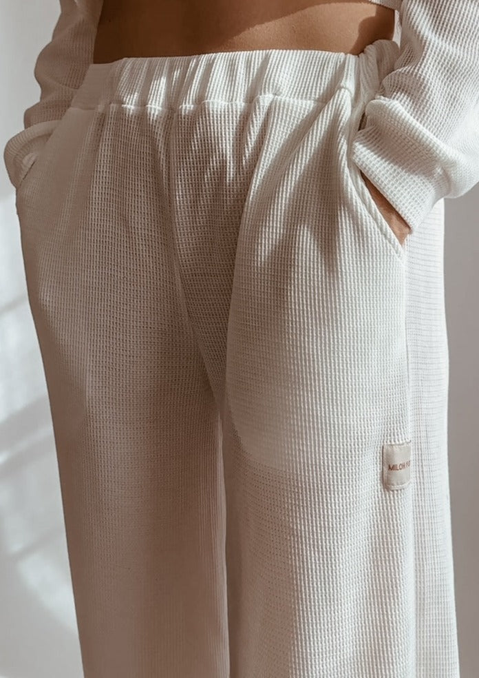 Socialite waffle knit online pants